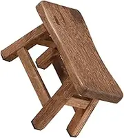 UPKOCH Solid Wooden Step Stool for Boy Girl Durable Versatile Foot Stool for Bathroom Kitchen Living Room Compact Design Elegant Chicken Wing Wood Daily Routines