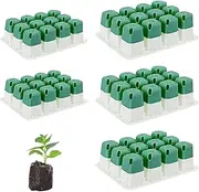 Silicone Plant Shells -5 Seedling Seeds Growing Shells with Drainage Holes Mini Vegetables for Vegetables Bonsai | Reusable Germ Shells Breeding Containers
