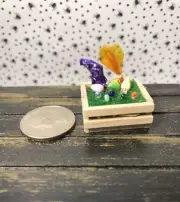 MINIATURE 1:12 EASTER CRATE EGGS RABBIT CANDY BRAND NEW L@@k
