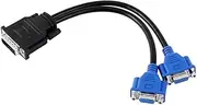DMS-59 Pin Male to 2 VGA 15 Pin Female Splitter Adapter Cable Lead Wire Electrical Connector for Computer Video Cards