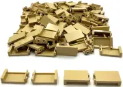 Lego 100 New Tan Panel 1 x 2 x 3 Stud with Side Supports - Hollow Studs Pieces