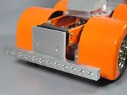 Aluminum Rear T-Bar Bumper Bar LED Holes Tamiya R/C 1/14 King Grand Hauler