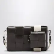 [Bottega Veneta] Dark brown Cassette shoulder bag One size Brown