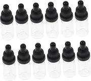Beaupretty 12Pcs Transparent Essential Oil Dropper Bottles Glass Containers for DIY Aromatherapy Leak Design for Perfumes Colognes and Cosmetics