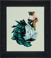 Portrait Of Veronica Cross Stitch Chart Pattern by Mirabilia Designs MD147