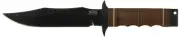 SOG Super Bowie Fixed Blade SB1T-L - Black Tini 7.5" Aus-8 Blade, Leather Washer