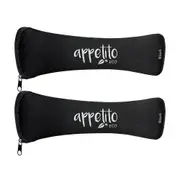 2pk Appetito Stainless Steel Traveller's Cutlery Fork/Spoon Knife Set/Kit Black