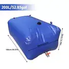 200L Large Water Bladder Tank Camping Fishing Boating Soft Water Storage Bag