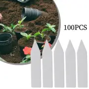 100pcs Plant Garden Lables White Plastic Marker Nursery Garden Tools Set 5*1cm