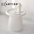 Artiss Coffee Table Side End Tables Mushroom Nordic Round Small 52CM White