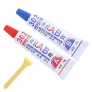 2Pcs super strong epoxy clear glue adhesive resin immediate glue (A+B) cra.bd