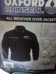 Oxford Rainseal Lightweight Motorcycle Waterproof Rain Over Jacket - Black
