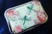 Fashionable Contact Lenses Case...Dragonfly...one of a kind!
