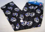 Collingwood Magpies AFL Mens Black Printed Flannel Sleep Pants Size XXL New