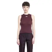 [ALEXANDER MCQUEEN] Cotton Rib Mcqueen Top Red