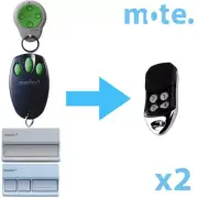 2 x Merlin+ C945 CM842 C940 C943 Compatible Garage/Gate Door Remote MR600 MR650