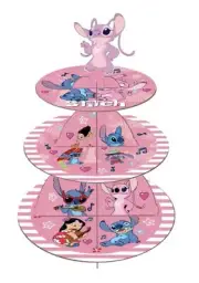 Set Of 2 Angel Stitch Cupcake Tower Stand Birthday Party LILO And Stitch