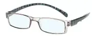 Calabria 762 Neck Hanging Blue Light Blocking Reading Glasses+1.25 Crystal Plaid