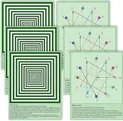 SADIKALO 6Pcs Eye Exercise Chart - Visual Muscle Relaxation Wall Decor for Office, Classroom - Myopia Dry Eye Gifts - Waterproof Posters Card Desk Sign for Home, School, Kids, Students, Coworkers