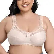 [Generic] Style Sports Bra Large Lace Bra Sexy Underwear Pads for Sports Bras