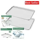 Set of 2 Stainless Steel Baking Sheets, 20L x 14W inch, Non-Toxic & Dishwashe...