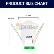 PIR Infrared Body Motion Sensor Detector Night Lamp Embed Light Switch 220-240V