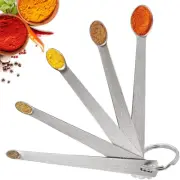 5Pcs Stainless Steel Measuring Spoons - Mini Measuring Spoons Set Teaspoon Me...