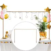 over The Table Rod Stand Iron Decorative Table Top Arch Frame Backdrop Stand for