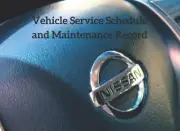 Vehicle Service Schedule and Maintenance Record Replacement History Book Paperba
