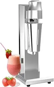 Classic Milkshake Maker, Electric Milk Shaker Machine, Stainless Steel 2 Speeds Button Switch, Smoothie and Drink Stand Mixer for Protein Shakes Cocktails