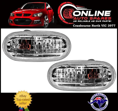 Side Guard Indicator Light Pair fit Mitsubishi Lancer CC CE Clear repeater lens (for: Mitsubishi)