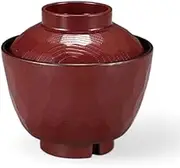 J-Kitchens Heat-Resistant Piece Turtle Shell Bowl (Soup Bowl, Bowl, Wan, Lacquerware) (Medium) Ginju Black 3.8 x 3.8 x 3.7 inches (9.8 x 9.8 x 9.3 cm), Heat Resistant ABS Resin, Made in Japan,