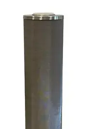 Hydro-Genics® Stainless Steel Cleanable Filter, 20" length, 4.3"OD, 25 micron
