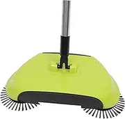 Zerodeko Multi Function Hand Push Sweeper Broom and Dustpan Rotating Floor Cleaning Mop for Hard Surfaces and Design Green
