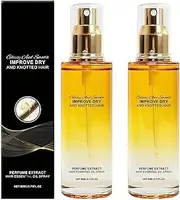 Conditioning Oil Spray Scalp & Hair Strengthener Leave-ln Comforting, Hydrating Natural Smoothing Conditioner, Scented Hair Oil Perfume Spray for Women, Improve Dry and Frizzy (2pcs)