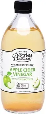 Organic Unfiltered Apple Cider Vinegar with the Mother 500 Ml
