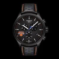 在飛比找Yahoo!奇摩拍賣優惠-Tissot 天梭速馳系列皮帶石英男腕錶NBA紐約尼克斯隊款