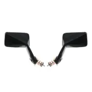 Black Square Fender Retro Mirror Fit '70s '80s Japan Cars Datsun Mazda Toyota LR