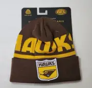 Hawthorn Hawks AFL Adults Merino Wool Retro Heritage Throwback Beanie New