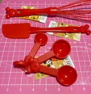 Daiso Japan Disney Kitchen Utensils Measuring Cups Spatula, Whisk, Set of 3 NEW