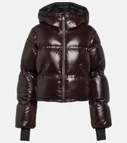 [Aztech Mountain] Aztech Mountain Minnie cropped down ski jacket AU 16 brown