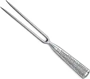 Global Cookware Gf24, Classic Straight, Stainless Steel Carving Fork, Medium Silver