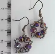 Hand Made glass beaded Earrings Unique Crafted (T4) M5