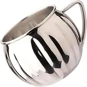 GRADENEVE 700ml Stainless Steel Pumpkin Shape Curved Drinking Cup ES Cup Creative Cocktail Mug for Cocktails Mixed Drinks Beer Iced Tea Lemonade