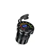 Dual Ports QC 3.0 USB Phone Charger Car Fast Charge With LED Voltmeter 12V-24V (for: Subaru)