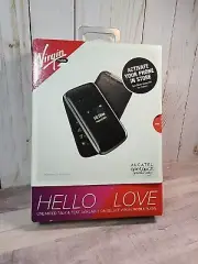 Alcatel OneTouch Speakeasy Flip Phone AL2017BAVB Virgin Mobile New Sealed