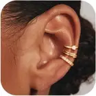 Ear Cuff Earring for Women, Trendy Gold Earring Cuffs Non Piercing Dainty Chunky