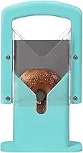 Bagel Slicer, Safety Handel, Bagel Cutter Stainless Steel (Aqua Sky)