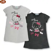 在飛比找PChome24h購物優惠-Hello Kitty凱蒂貓 兒童洋裝 短袖衣服 上衣 T恤