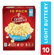 Orville Redenbacher Light Buttery Microwave Popcorn, 50% Less Fat, 10 x 76g